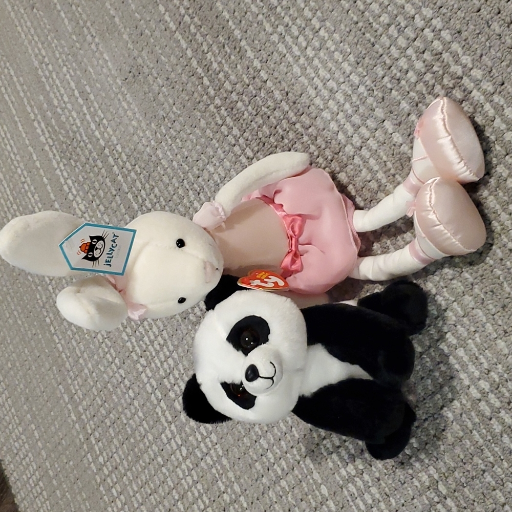 Beanie baby and Jellycat